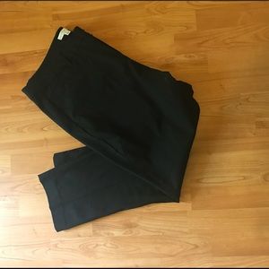 Cropped black work pants